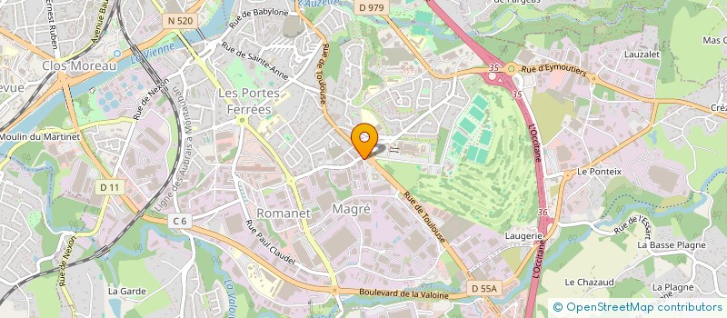 localisation de l'entreprise MADAME ODETTE NAVARRE à LIMOGES