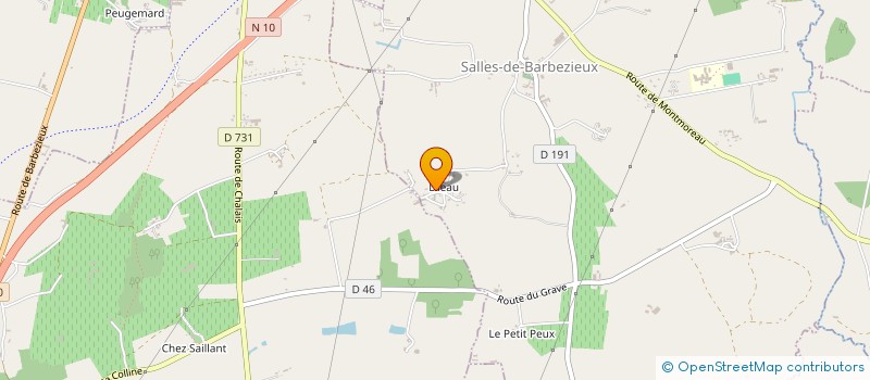 localisation de l'entreprise MADAME ODETTE NIORT à SALLES-DE-BARBEZIEUX