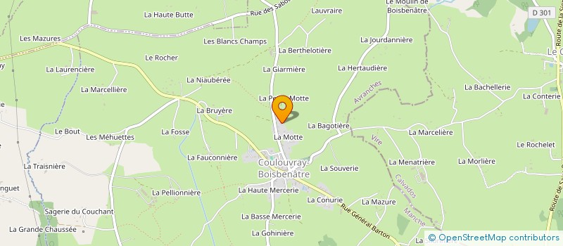 localisation de l'entreprise MADAME ODETTE NIVAUX  COULOUVRAY-BOISBENATRE