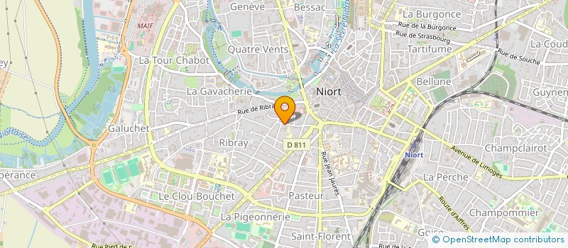 localisation de l'entreprise MADAME ODETTE NOIRET  NIORT