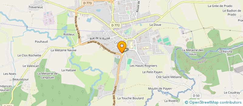 localisation de l'entreprise MADAME ODETTE OGER  GUER