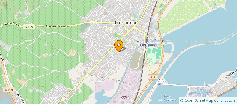 localisation de l'entreprise MADAME ODETTE PASTOR à FRONTIGNAN