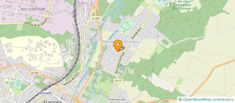 localisation de l'entreprise MADAME ODETTE PELLETIER à MORIGNY-CHAMPIGNY
