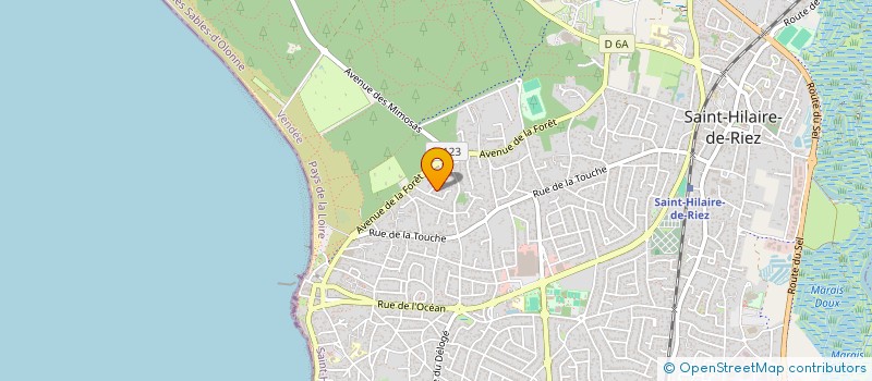 localisation de l'entreprise MADAME ODETTE PENISSON  SAINT-HILAIRE-DE-RIEZ