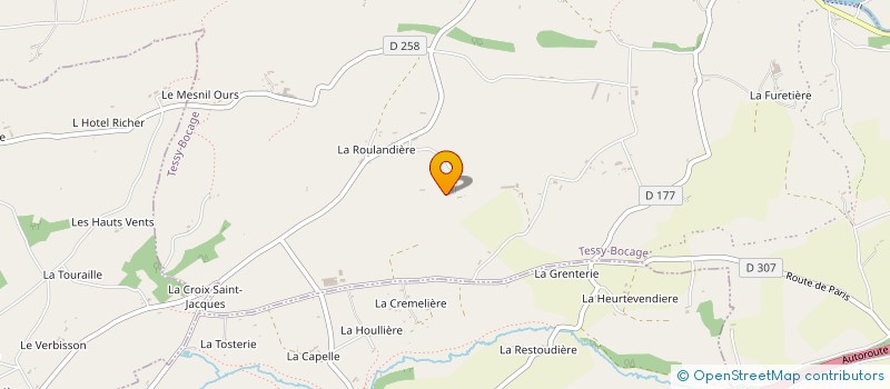 localisation de l'entreprise MADAME ODETTE PERONNE  TESSY-BOCAGE