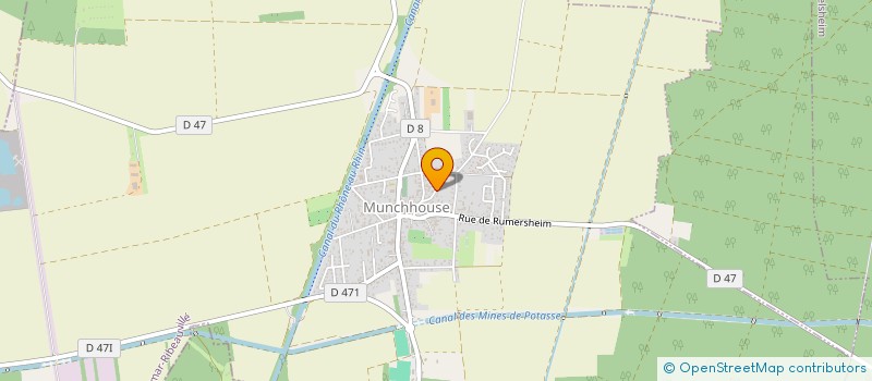 localisation de l'entreprise MADAME ODETTE PERRET  MUNCHHOUSE