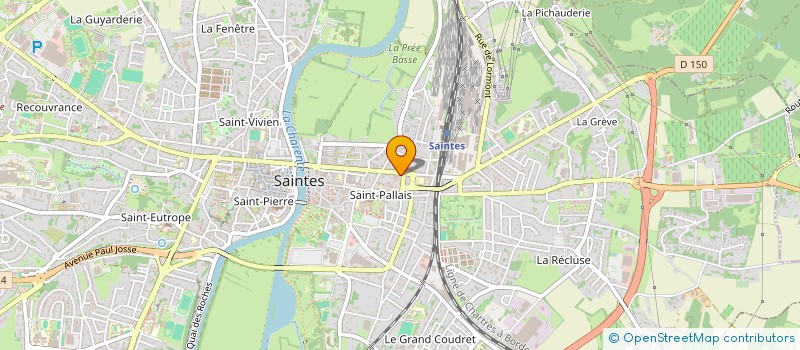 localisation de l'entreprise MADAME ODETTE PERRIN  SAINTES