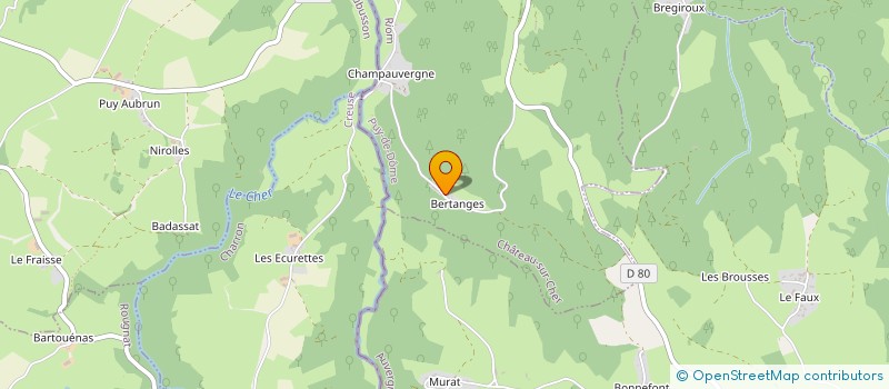 localisation de l'entreprise MADAME ODETTE PEYRARD  CHATEAU-SUR-CHER