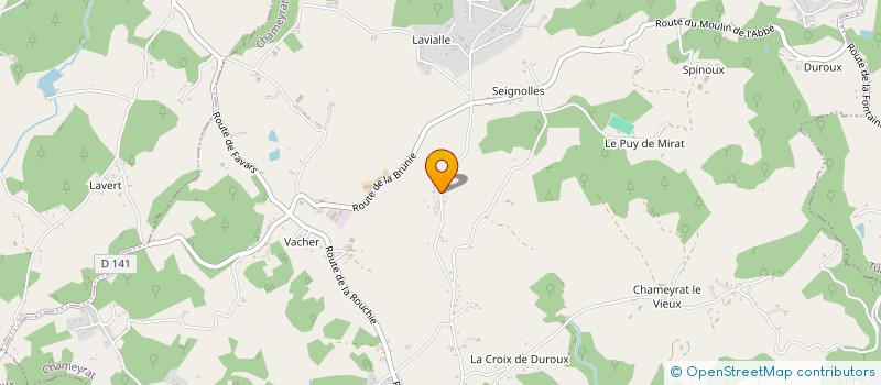 localisation de l'entreprise MADAME ODETTE PICON  CHAMEYRAT