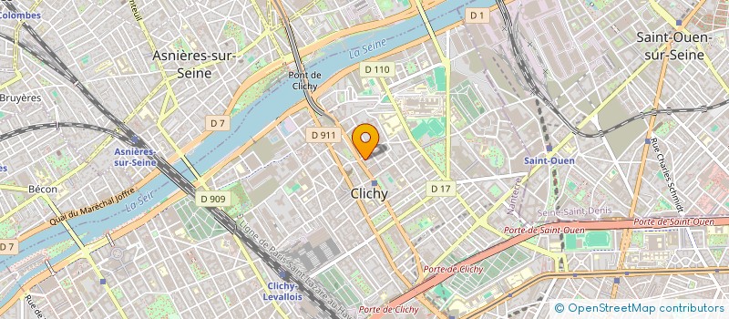localisation de l'entreprise MADAME ODETTE PINON à CLICHY