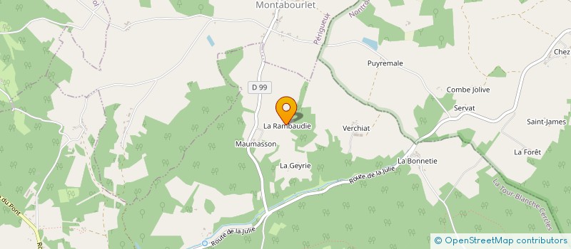 localisation de l'entreprise MADAME ODETTE PLUMENTIE  BOURG-DES-MAISONS