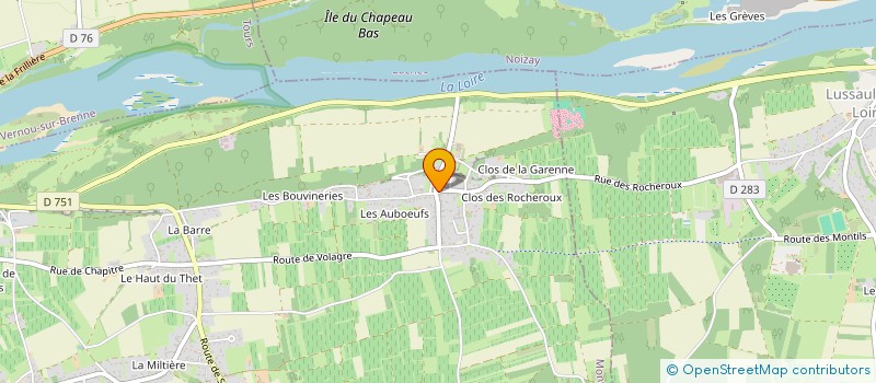 localisation de l'entreprise MADAME ODETTE POITEVIN  MONTLOUIS-SUR-LOIRE