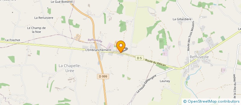 localisation de l'entreprise MADAME ODETTE POULAIN  REFFUVEILLE