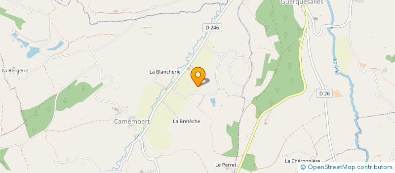 localisation de l'entreprise MADAME ODETTE PRIEUR à CAMEMBERT