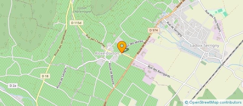 localisation de l'entreprise MADAME ODETTE PRIVET  ALOXE-CORTON