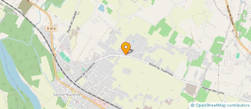 localisation de l'entreprise MADAME ODETTE PRUNET  SAINTE-BAZEILLE