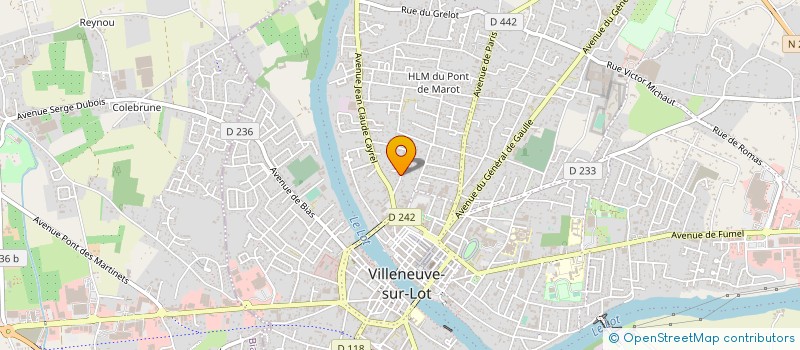 localisation de l'entreprise MADAME ODETTE PUREY  VILLENEUVE-SUR-LOT