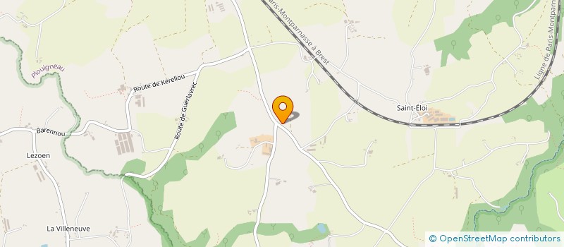 localisation de l'entreprise MADAME ODETTE QUERE  PLOUIGNEAU