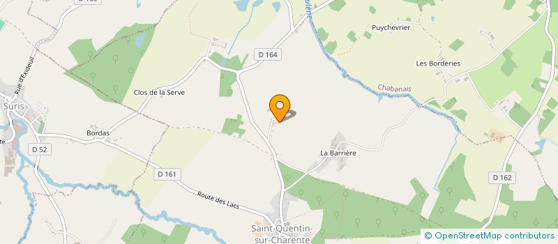 localisation de l'entreprise MADAME ODETTE QUICHAUD à SAINT-QUENTIN-SUR-CHARENTE