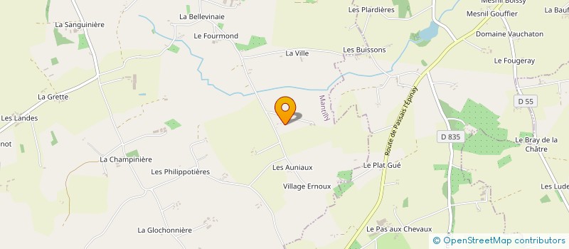 localisation de l'entreprise MADAME ODETTE RAGEOT à SAINT-ROCH-SUR-EGRENNE