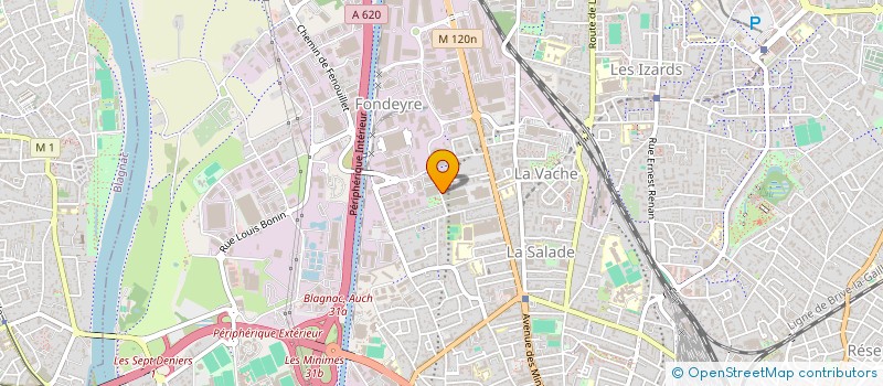 localisation de l'entreprise MADAME ODETTE RAUFASTE à TOULOUSE