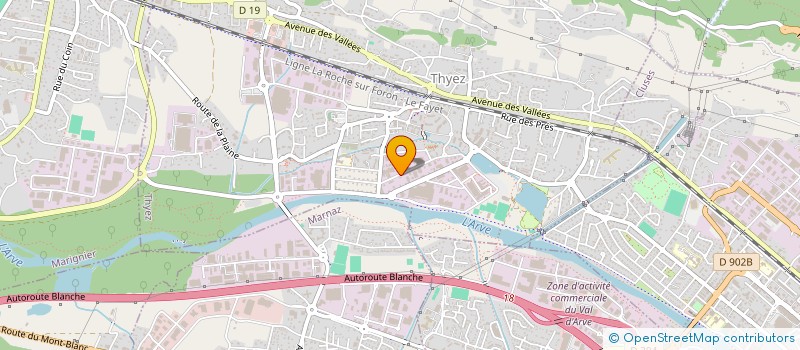 localisation de l'entreprise MADAME ODETTE RELANGE  THYEZ