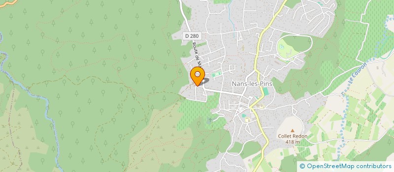 localisation de l'entreprise MADAME ODETTE RICHARD  NANS-LES-PINS