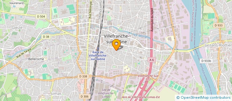 localisation de l'entreprise MADAME ODETTE RIVOIRE  VILLEFRANCHE-SUR-SAONE