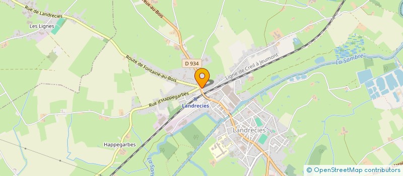 localisation de l'entreprise MADAME ODETTE ROLET  LANDRECIES