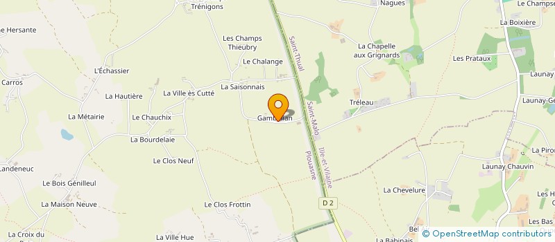 localisation de l'entreprise MADAME ODETTE ROUAULT à PLOUASNE