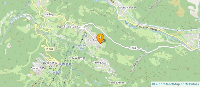 localisation de l'entreprise MADAME ODETTE ROULX  VALLOUISE-PELVOUX