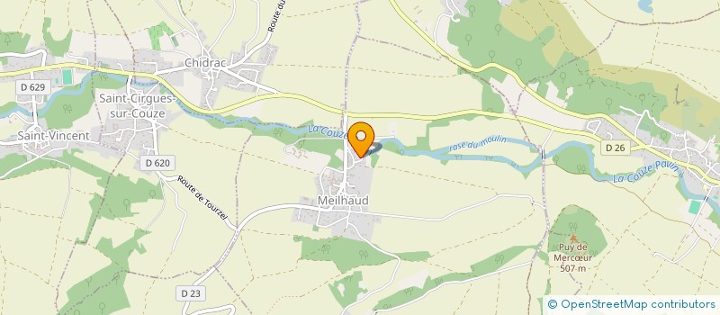 localisation de l'entreprise MADAME ODETTE ROUMEAU  MEILHAUD