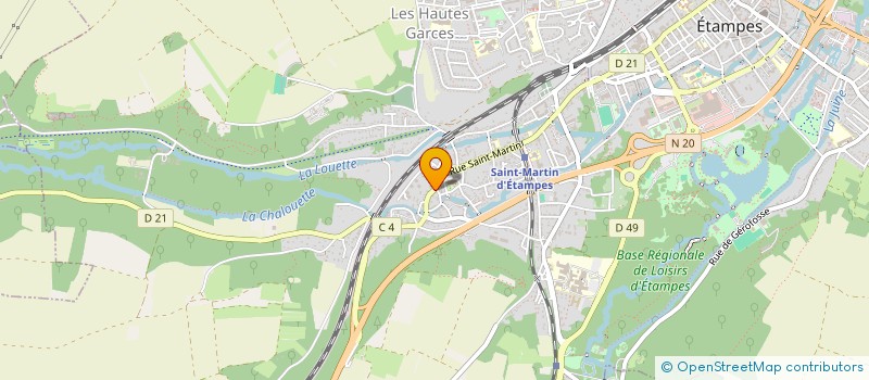 localisation de l'entreprise MADAME ODETTE ROUSSEAU à ETAMPES