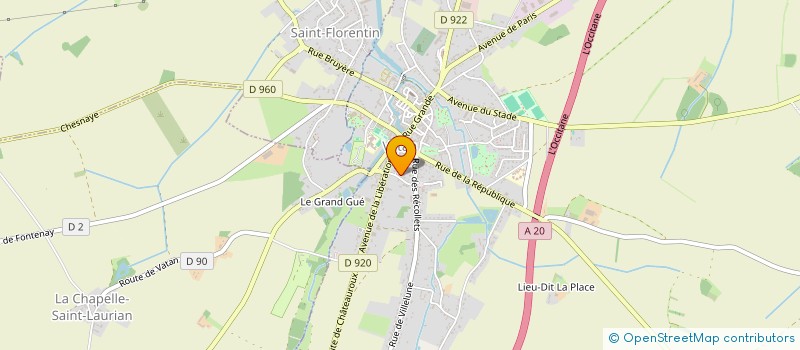 localisation de l'entreprise MADAME ODETTE ROUX à VATAN