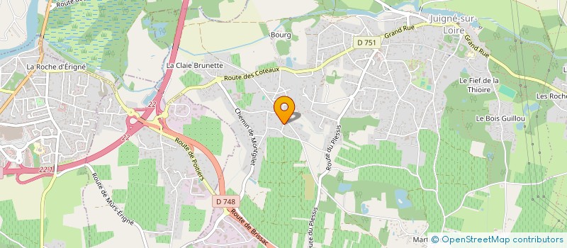 localisation de l'entreprise MADAME ODETTE ROY à SOULAINES-SUR-AUBANCE