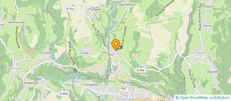 localisation de l'entreprise MADAME ODETTE ROZIER à VALROMEY-SUR-SERAN