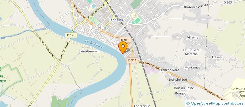 localisation de l'entreprise MADAME ODETTE SAINT MARTIN  TONNEINS