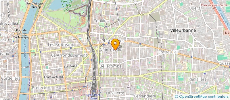 localisation de l'entreprise MADAME ODETTE SARRAZIN  VILLEURBANNE