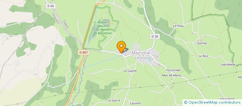 localisation de l'entreprise MADAME ODETTE SIRIEYS  MAYRINHAC-LENTOUR