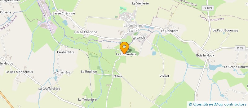 localisation de l'entreprise MADAME ODETTE TALIGOT  LUITRE-DOMPIERRE