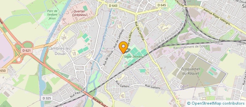 localisation de l'entreprise MADAME ODETTE THERON à DOUAI