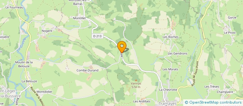 localisation de l'entreprise MADAME ODETTE THORIN  TRAMAYES