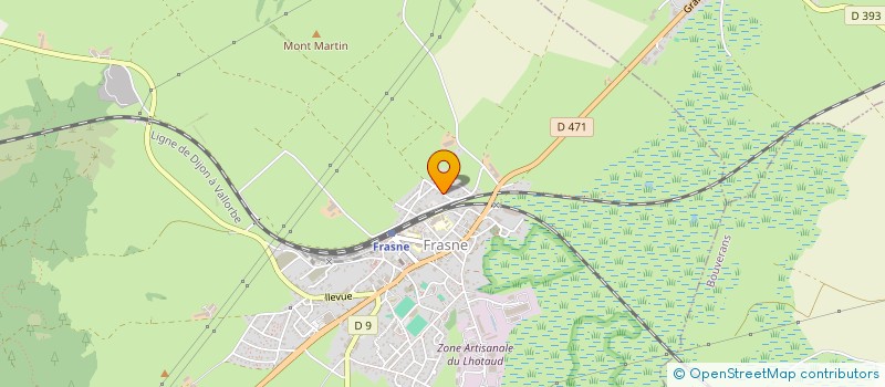 localisation de l'entreprise MADAME ODETTE TRANCHEVEUX  FRASNE