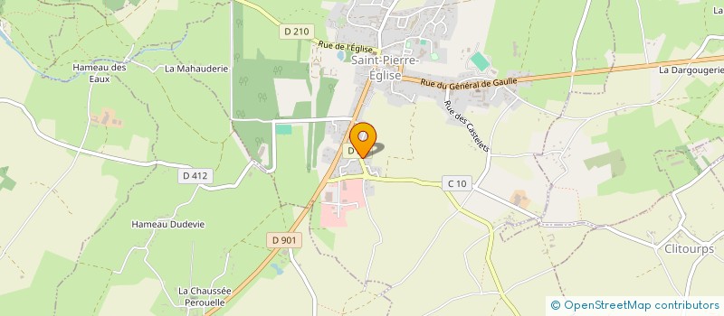 localisation de l'entreprise MADAME ODETTE TRAVERT  SAINT-PIERRE-EGLISE