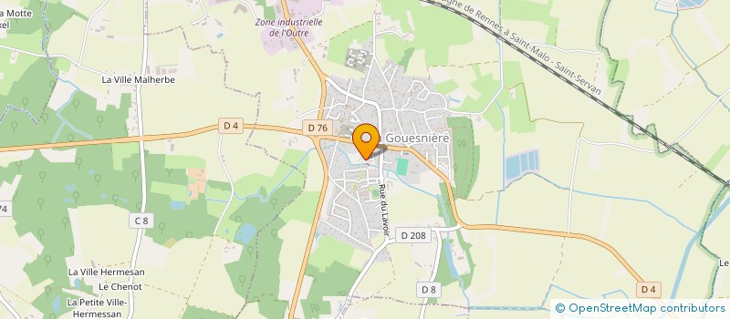 localisation de l'entreprise MADAME ODETTE TURMEL  LA GOUESNIERE