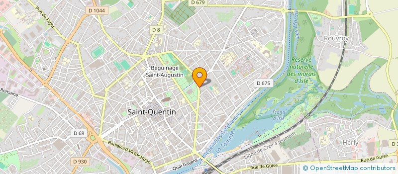 localisation de l'entreprise MADAME ODETTE VASSEUR à SAINT-QUENTIN