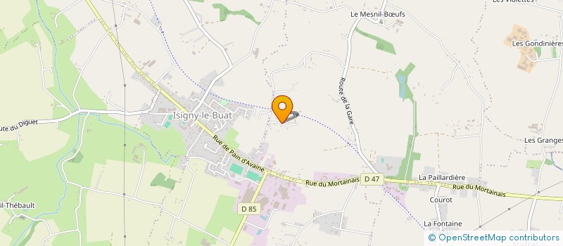 localisation de l'entreprise MADAME ODETTE VAUDOUR  ISIGNY-LE-BUAT