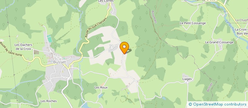 localisation de l'entreprise MADAME ODETTE VIGNAL  BUSSET