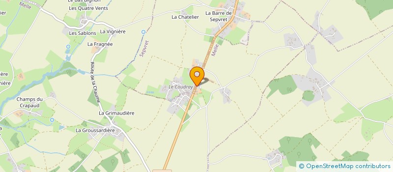 localisation de l'entreprise MADAME ODETTE VIGNAULT  MELLE