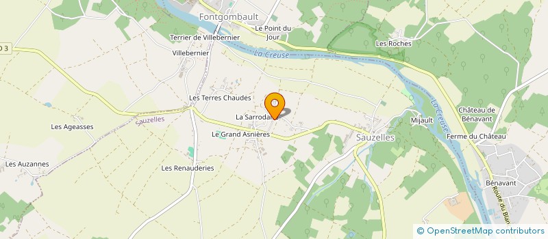 localisation de l'entreprise MADAME ODETTE VILAIRE à SAUZELLES